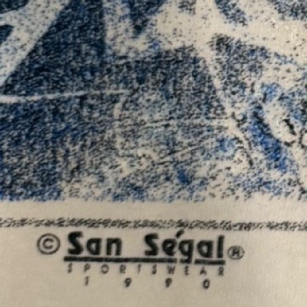 Vtg San Segal Beaver Creek Ski Tank Top Mens White Neon Graphic‎ 90s autographed - Picture 7 of 8